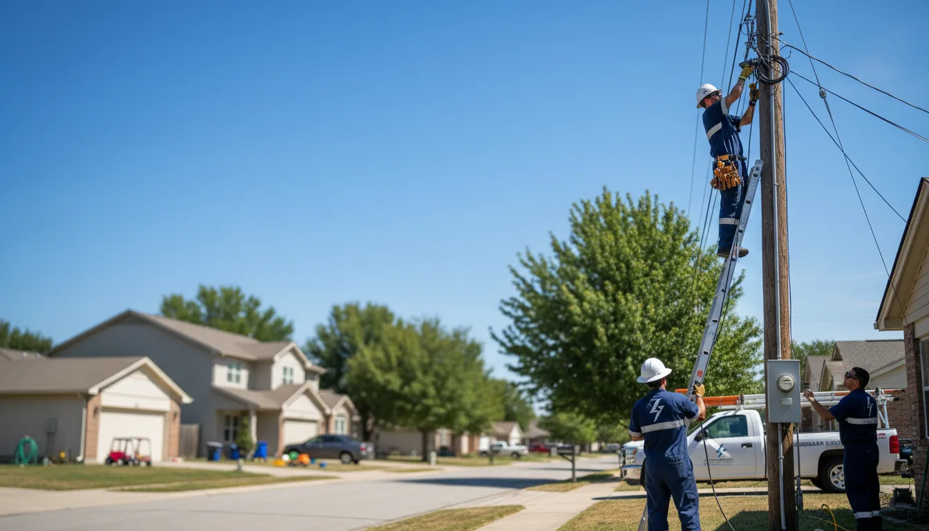 Residential electrician providing installation services in Hyde Park, PA